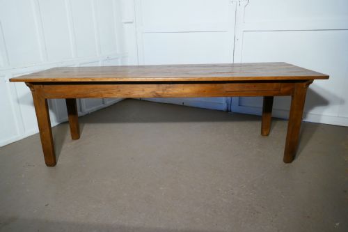 A Large French Very Rustic Pine Table
