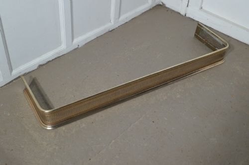 fig 3. Long Victorian Pierced Brass Fender 