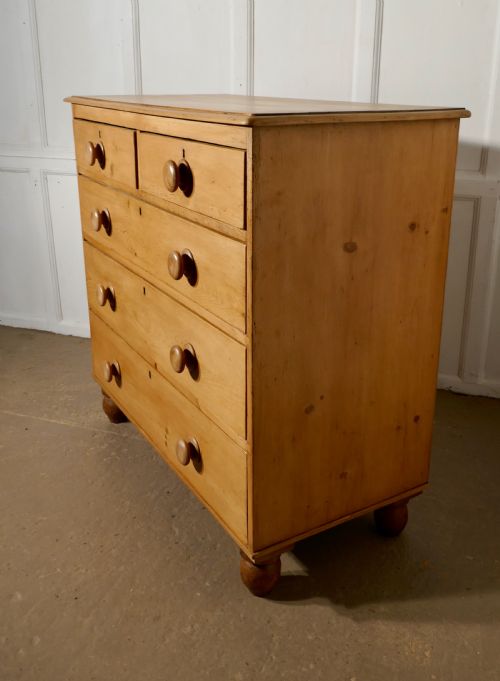 fig 3. A Large Restored Victorian Pine Chest of Drawers