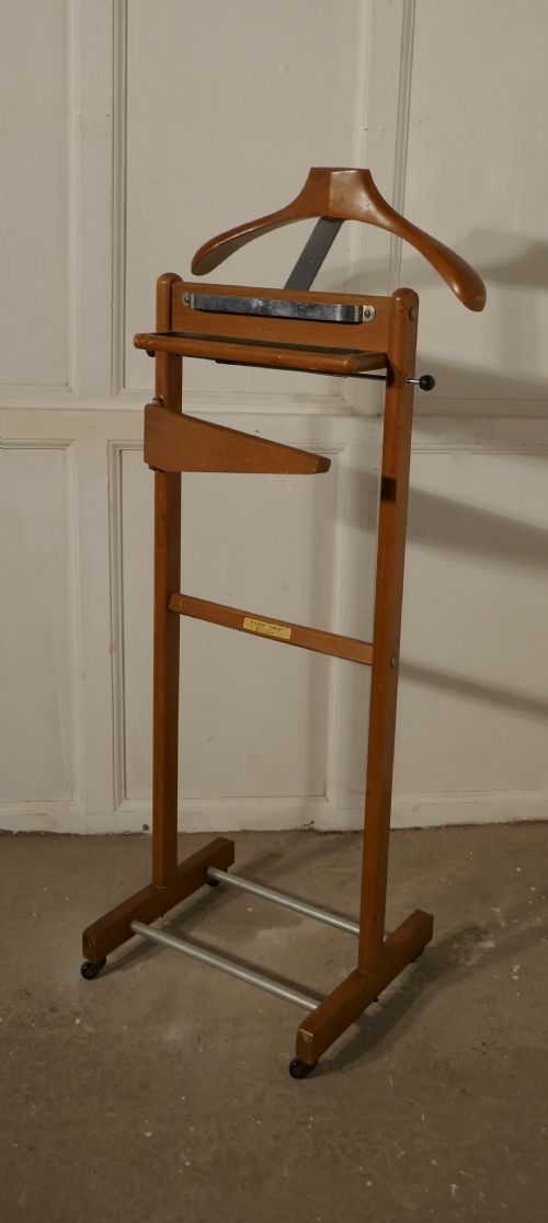 fig 1. Art Deco Gentleman’s Suit Hanger or Night Stand, the Versatile Valet, by Corby of Windsor