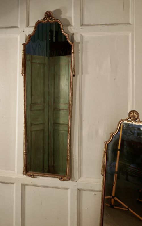 fig 2. A Pair of Art Deco Long Gilt Wall Mirrors