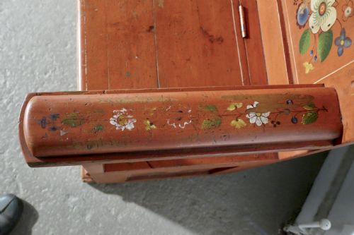 fig 4. 19th Century Folk Art Painted High Back settle