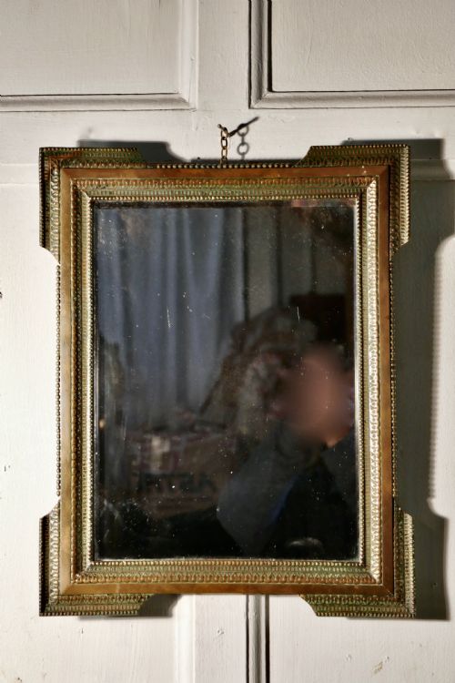 fig 2. Stunning French Empire Gilt Brass Wall Mirror