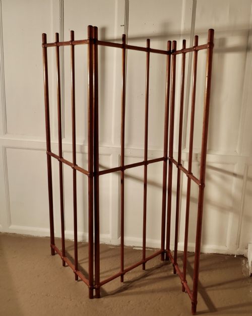 fig 1. Victorian Arts and Crafts Pitch Pine Room Divider 