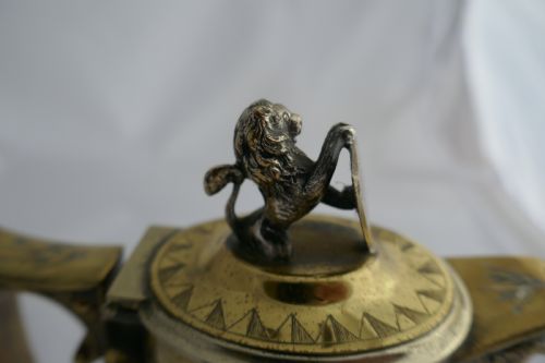 fig 3. Hukin and Heath Coffee or Chocolate Pot, Arts and Crafts Gothic Style