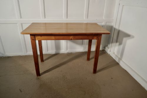 fig 3. Small 19th C Planked Top Pine Table