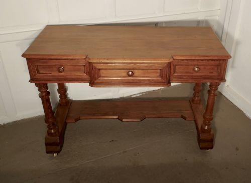 fig 1. Arts and Crafts Pitch Pine Writing Table