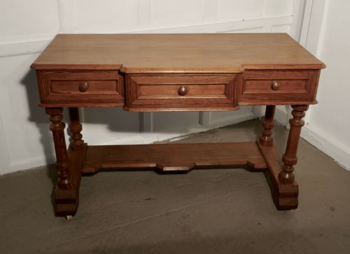 fig 2. Arts and Crafts Pitch Pine Writing Table