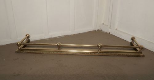 Large Victorian Brass Fender