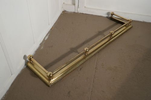 fig 1. Large Victorian Brass Fender 