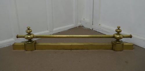 fig 3. Heavy Victorian Brass Rail Fender Tool Rest