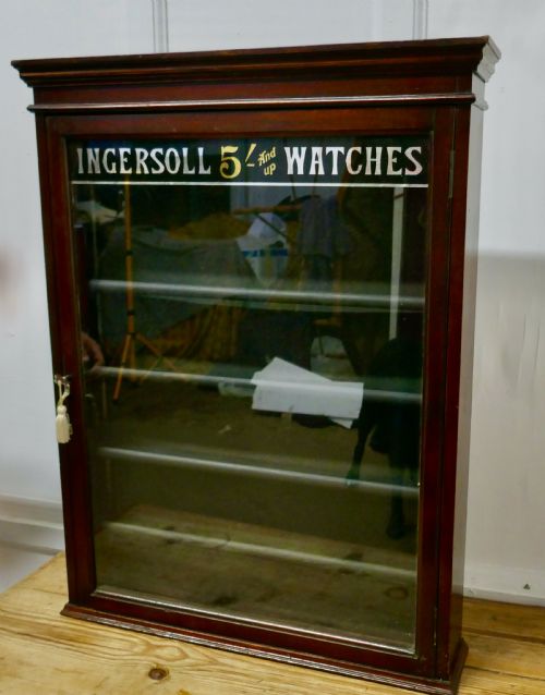 fig 4. Very Rare Ingersoll Watchmakers Display Cabinet