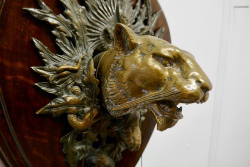 fig 3. Brass Tiger’s Head Dinner Gong by William Tonk & Son