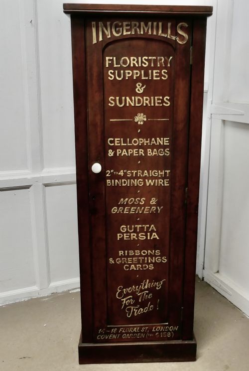 Victorian Mahogany Tall Shelved Shop Cupboard,