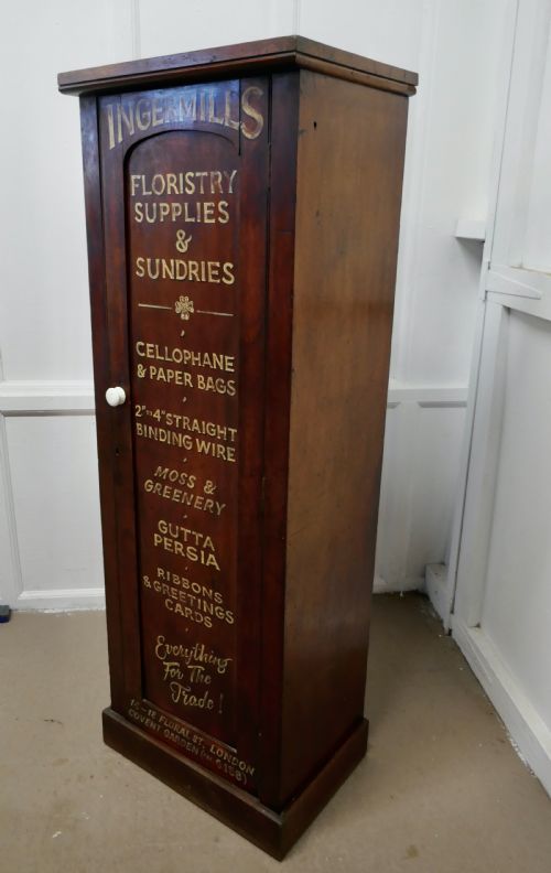 fig 3. Victorian Mahogany Tall Shelved Shop Cupboard,