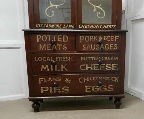 fig 1. Victorian Painted Pine Kitchen Cupboard,