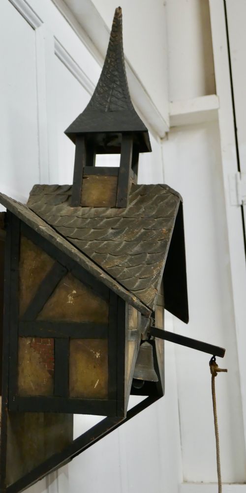 fig 3. 19th Century Black Forest Carved Alpine Front Door Bell
