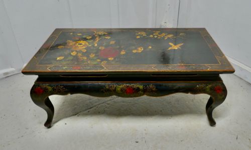 Painted and Lacquered Chinoiserie Coffee Table