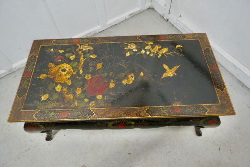 fig 1. Painted and Lacquered Chinoiserie Coffee Table