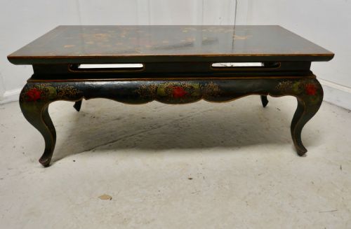 fig 2. Painted and Lacquered Chinoiserie Coffee Table