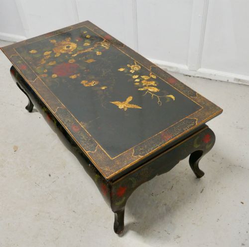 fig 3. Painted and Lacquered Chinoiserie Coffee Table