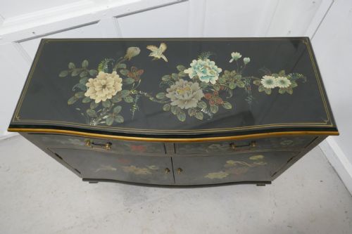 fig 2. A Charming Chinoiserie 2 Drawer Sideboard Cupboard