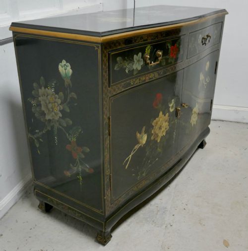fig 3. A Charming Chinoiserie 2 Drawer Sideboard Cupboard