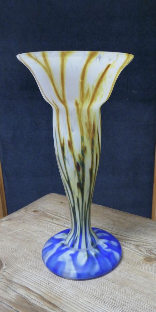 fig 2. Stunning Pair of French 19th Century End of Day Vases