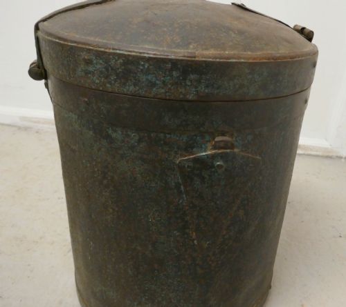 fig 2. 19th C Large Heavy Metal Lockable Grain Storage Bin