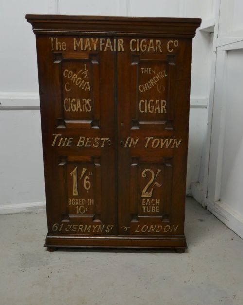 Victorian Humidor Painted for Cigar Store Display