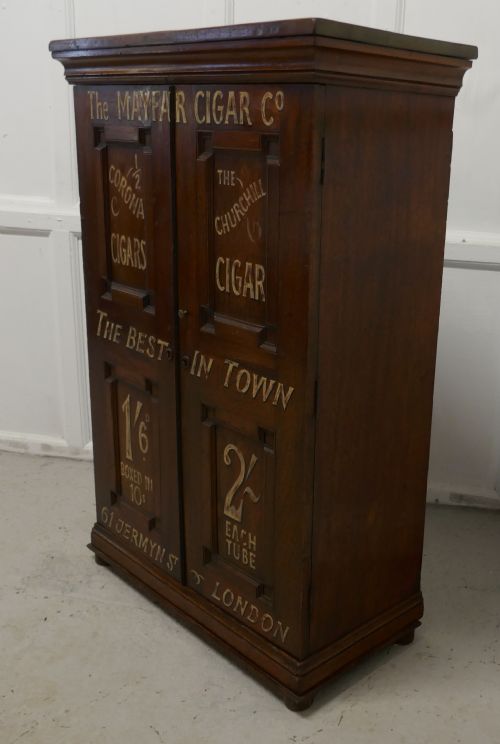 fig 2. Victorian Humidor Painted for Cigar Store Display