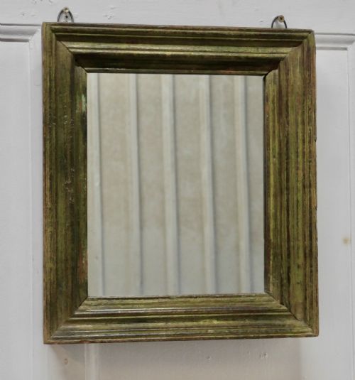 fig 1. 19th Century French Wall Mirror with an Old Painted Frame