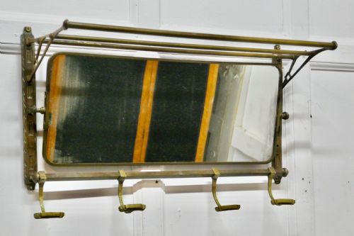 fig 3. French Art Deco Odeon Style Pullman Mirror From a Train
