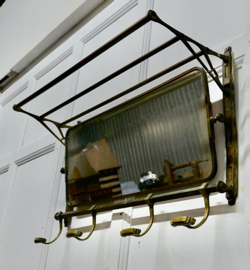 fig 5. French Art Deco Odeon Style Pullman Mirror From a Train
