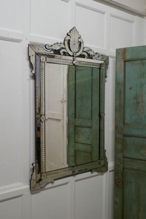 Superb Large 19th Century Venetian Cushion Mirror