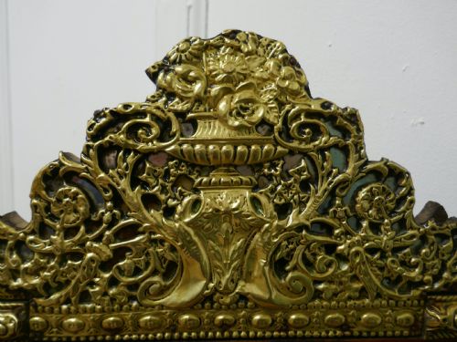 fig 3. A Large Napoleon III French Brass and Fruitwood Mirror