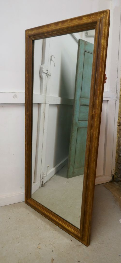 fig 3. A 19th Century Large French Shabby Gilt Mirror