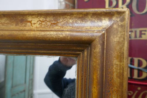 fig 4. A 19th Century Large French Shabby Gilt Mirror