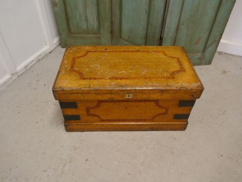 fig 1. A Victorian Pine Blanket Chest