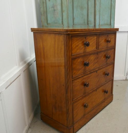 fig 2. Large 19th Century Birch Chest of Drawers