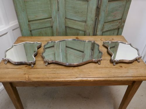 fig 2. Art Deco French Silver Sideboard Trio Tray