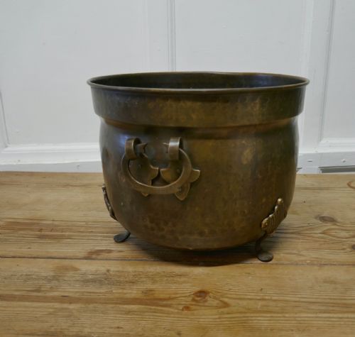 fig 4. Brass Arts and Crafts Jardiniere