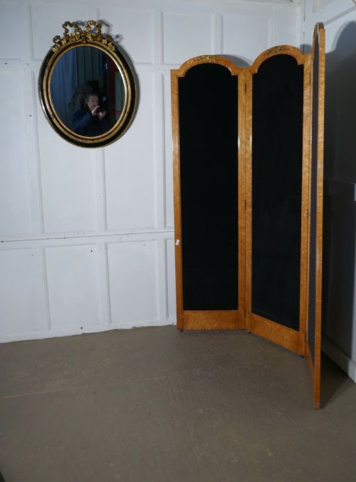 fig 3. 3 Fold Art Deco Dressing Screen,