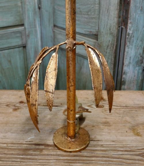 fig 2. French Art Deco Gold Palm Leaf Table Lamp