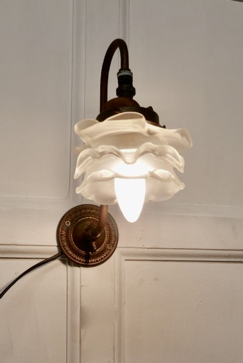 Victorian Wall Light with Flower Shade