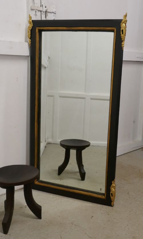 fig 2. Large French Ebonised and Ormolu Wall Mirror,