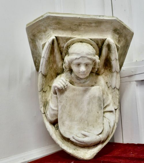 Winged Angel, Weathered Wall Bracket