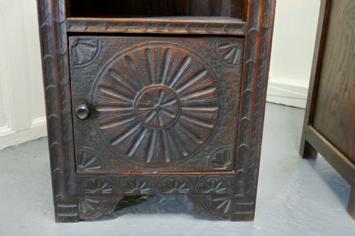 fig 2. Pair of Breton Oak Bedside Cupboards