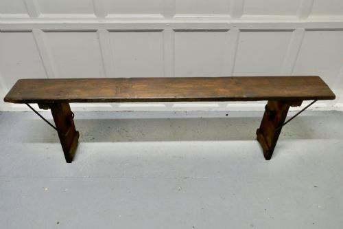 Very Rustic Folding Farmhouse Kitchen Bench