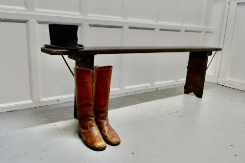 fig 2. Very Rustic Folding Farmhouse Kitchen Bench